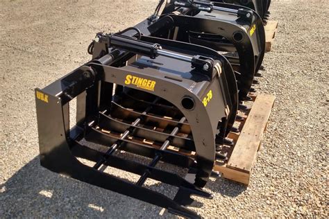 72 root grapple rake attachment for skid steer|virnig v50 root rake grapple.